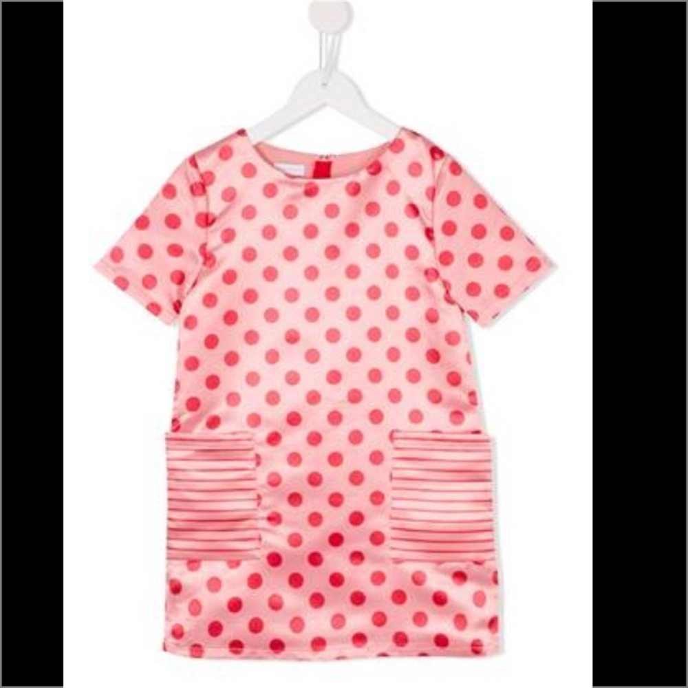 Margherita Kids Polka Dot Dress Girls Party Sunday